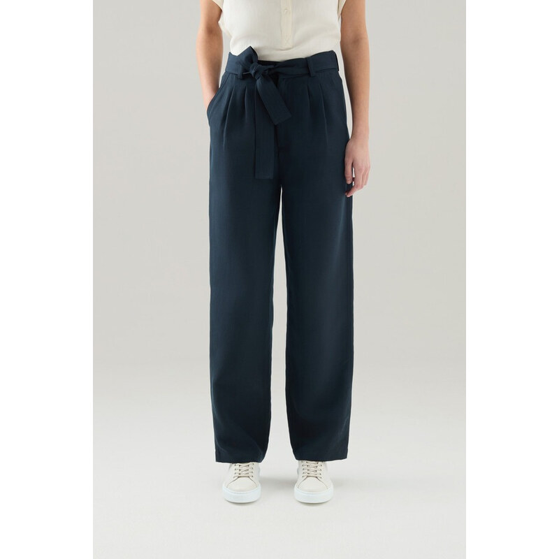 KALHOTY WOOLRICH VISCOSE LINEN PANT