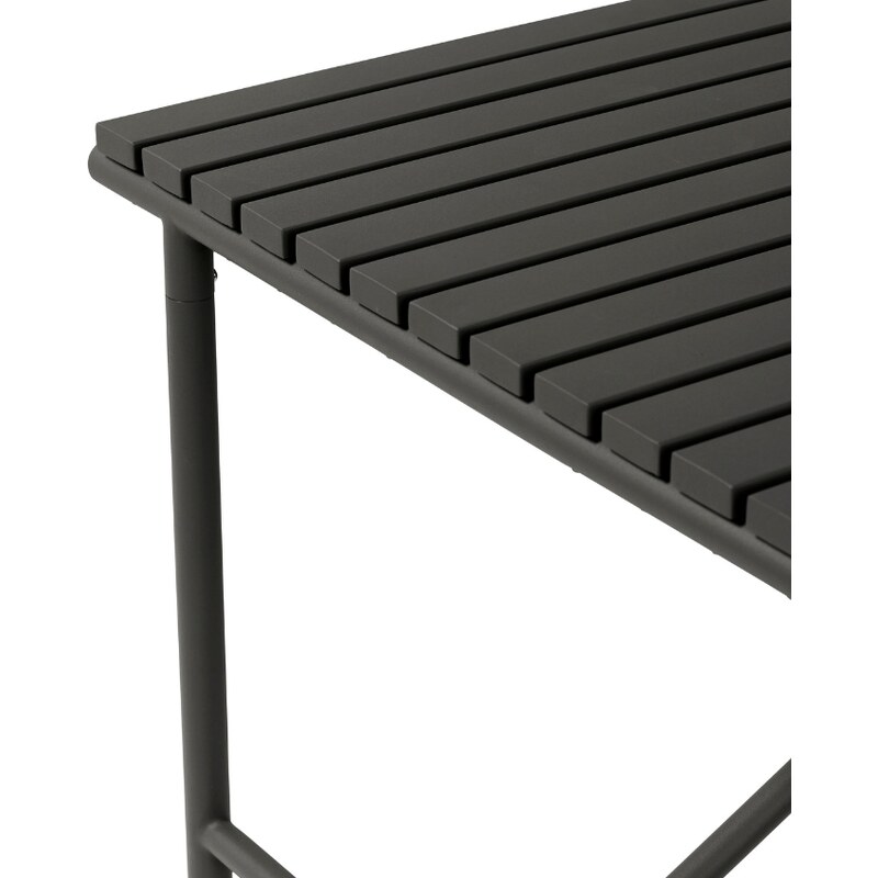 Černý kovový zahradní stůl Hübsch Villa 90 x 90 cm