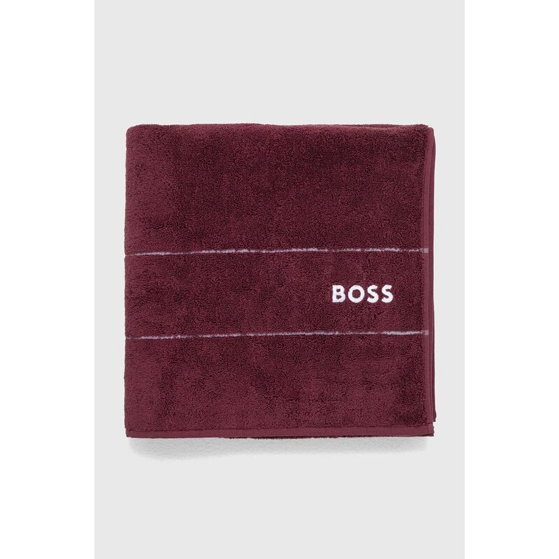 Bavlněný ručník BOSS Plain Burgundy 70 x 140 cm