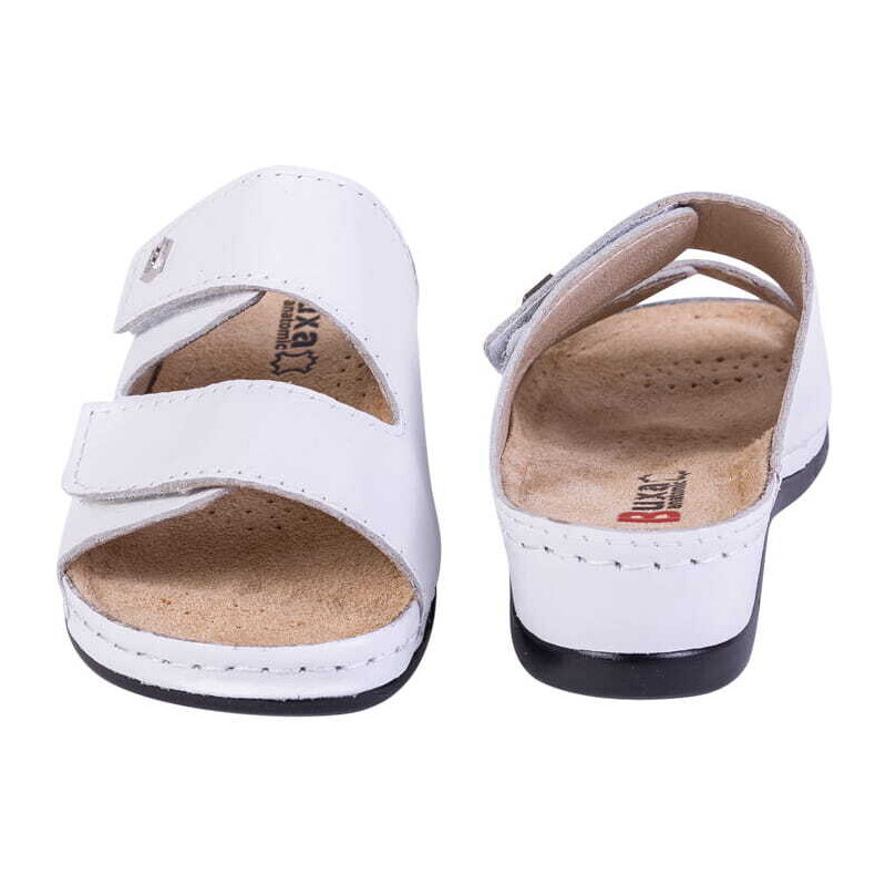 Buxa Dámská zdravotní kožená obuv BZ210 - Bílá