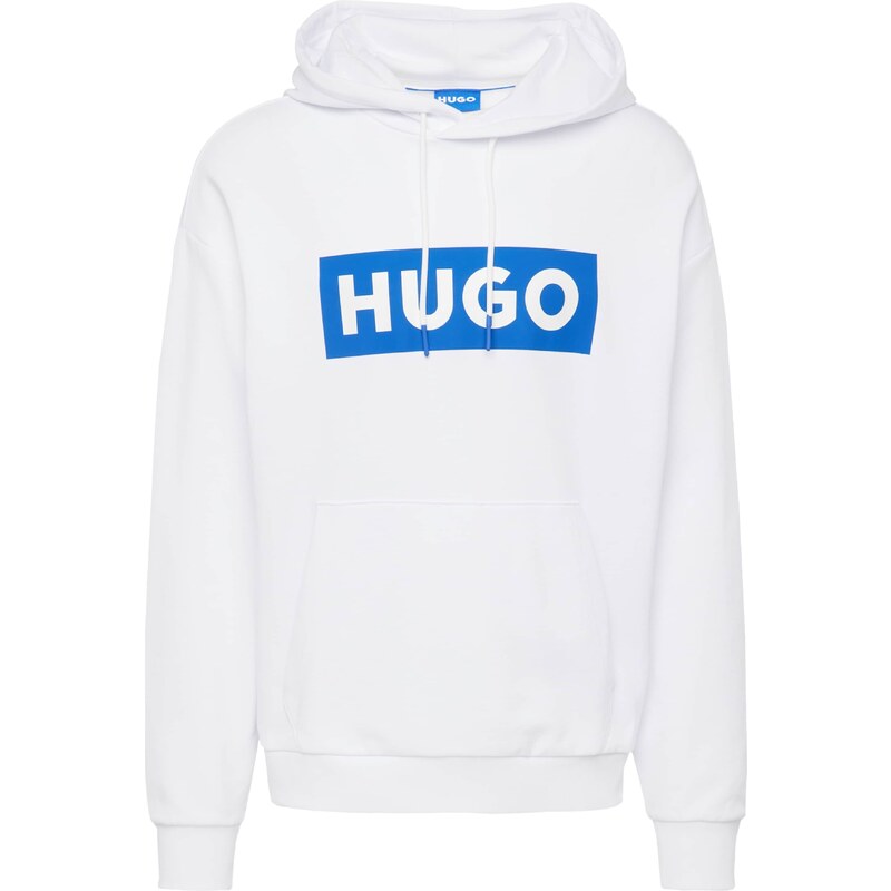 HUGO Mikina Nalves modrá / bílá