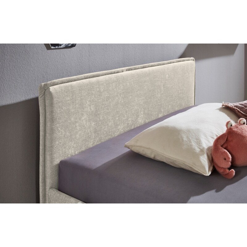 Béžová čalouněná postel Meise Möbel Fun 120 x 200 cm