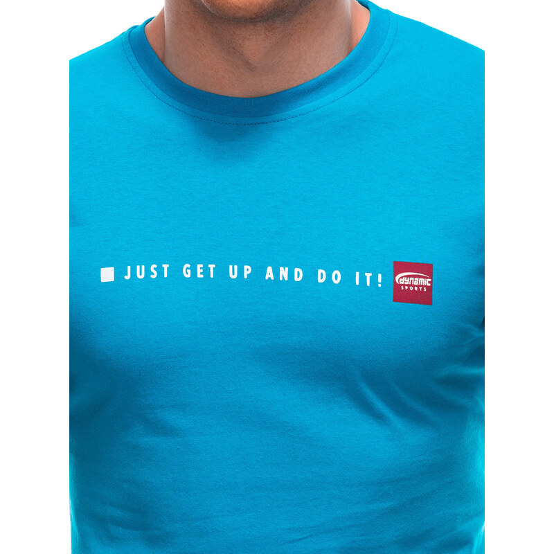 EDOTI Pánské tričko s potiskem 1920S - světle modré