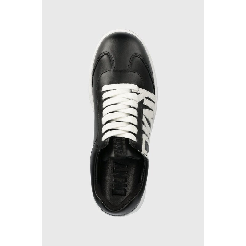 Kožené sneakers boty Dkny Betty černá barva, K1421470