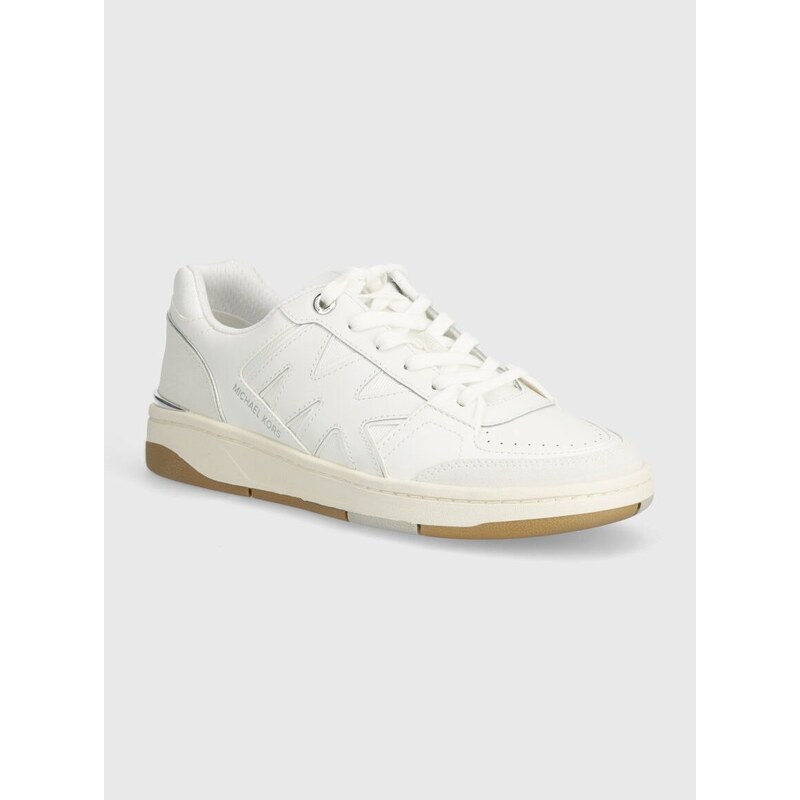 Kožené sneakers boty MICHAEL Michael Kors Rebel bílá barva, 43S4RLFS5D