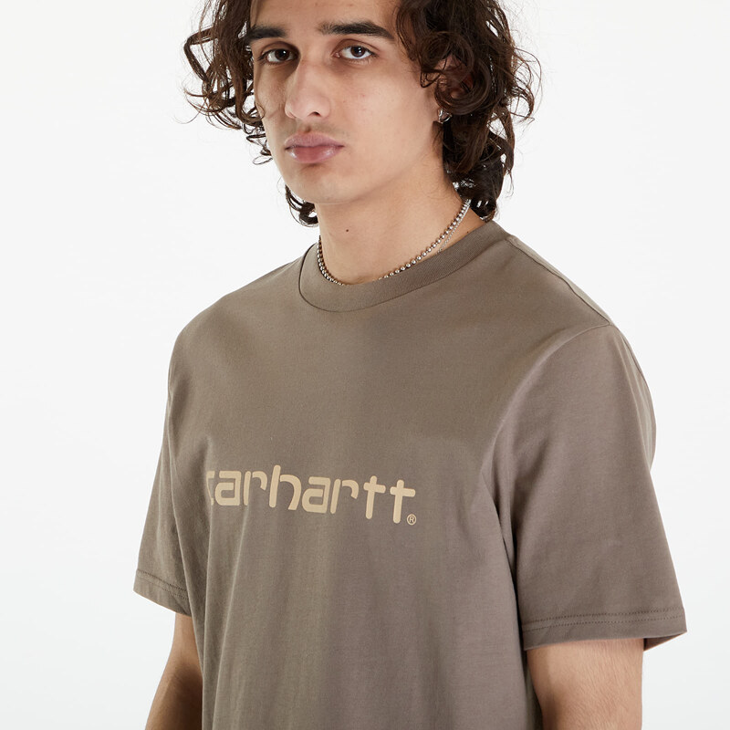 Pánské tričko Carhartt WIP S/S Script T-Shirt UNISEX Branch/ Rattan