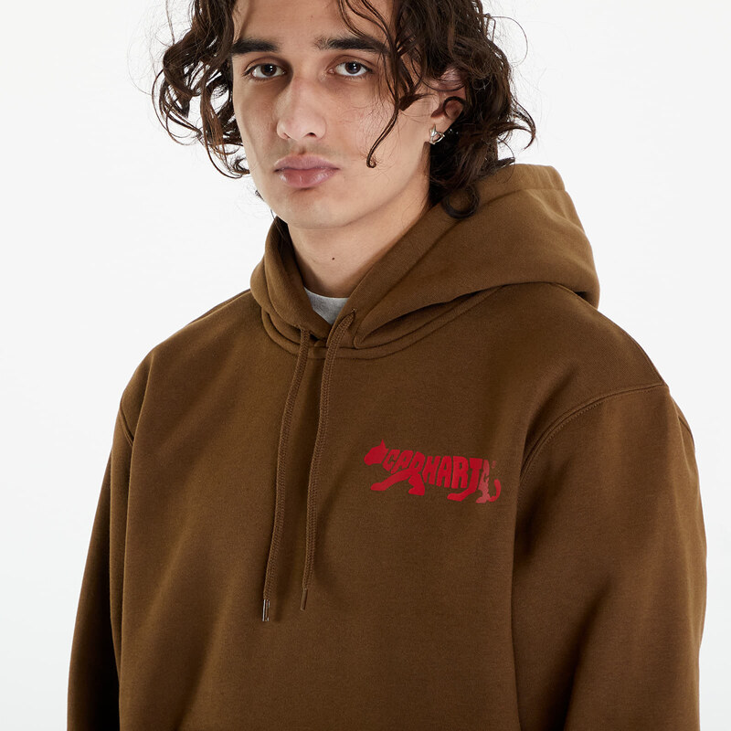 Pánská mikina Carhartt WIP Hooded Rocky Script Sweat UNISEX Lumber