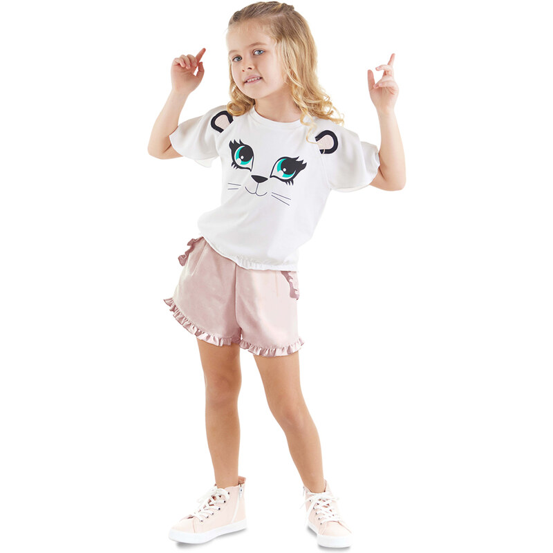 Denokids Cotton Girl's T-shirt Shorts Set