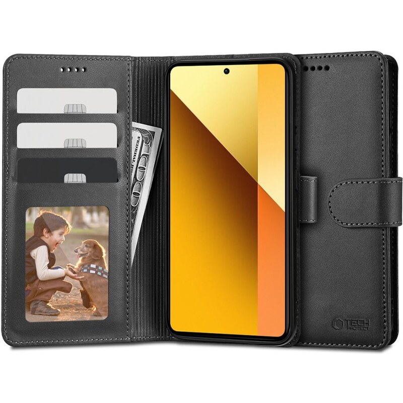 Pouzdro na Xiaomi Redmi Note 13 5G - Tech-Protect, Wallet Black