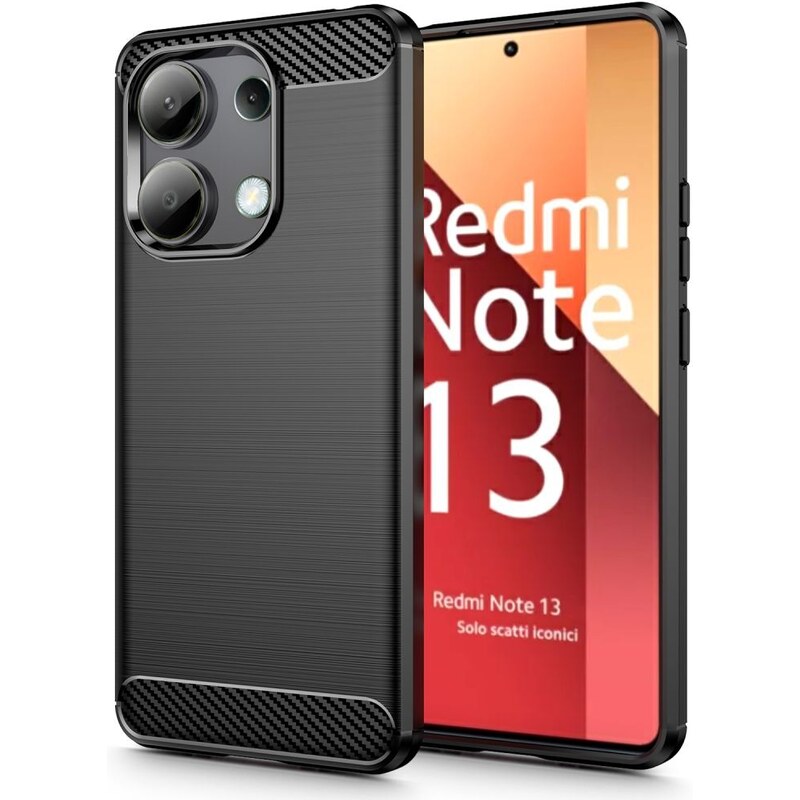 Ochranný kryt na Xiaomi Redmi Note 13 LTE - Tech-Protect, Tpucarbon Black