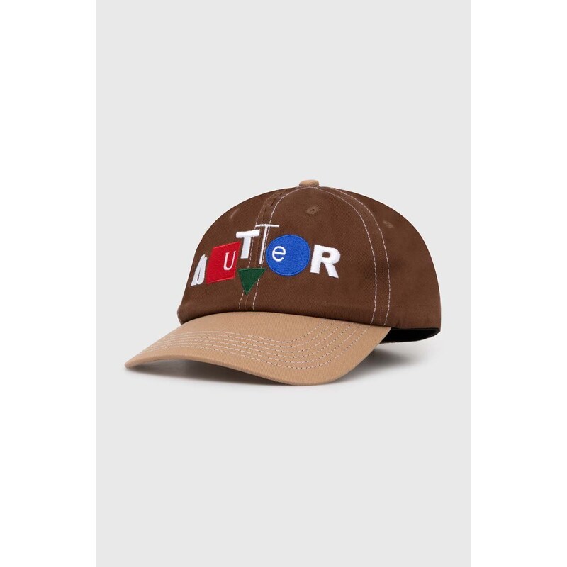 Bavlněná baseballová čepice Butter Goods Design Co 6 Panel Cap hnědá barva, BGQ1246802