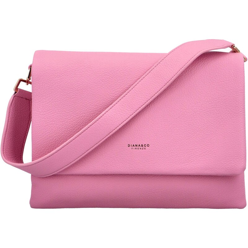 Dámská crossbody růžová - Diana & Co Davida růžová