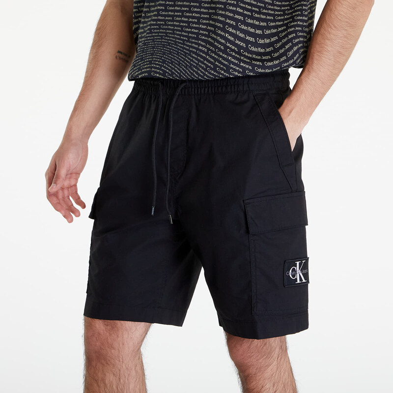 Pánské kraťasy Calvin Klein Jeans Washed Cargo Shorts Black