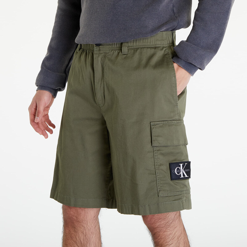 Pánské kraťasy Calvin Klein Jeans Cargo Shorts Dusty Olive