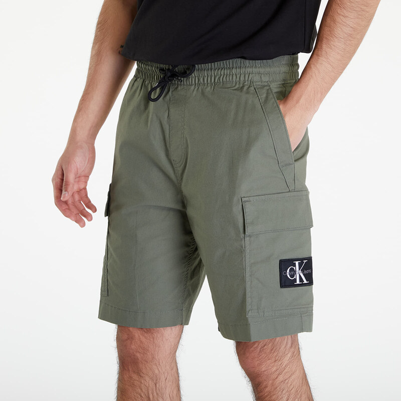 Pánské kraťasy Calvin Klein Jeans Washed Cargo Shorts Green