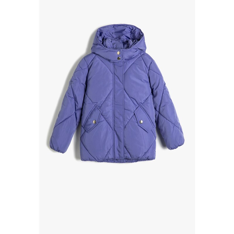 Koton Girl's Lilac Coat