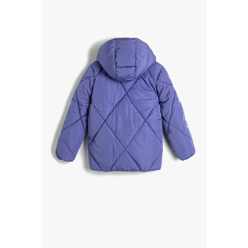 Koton Girl's Lilac Coat