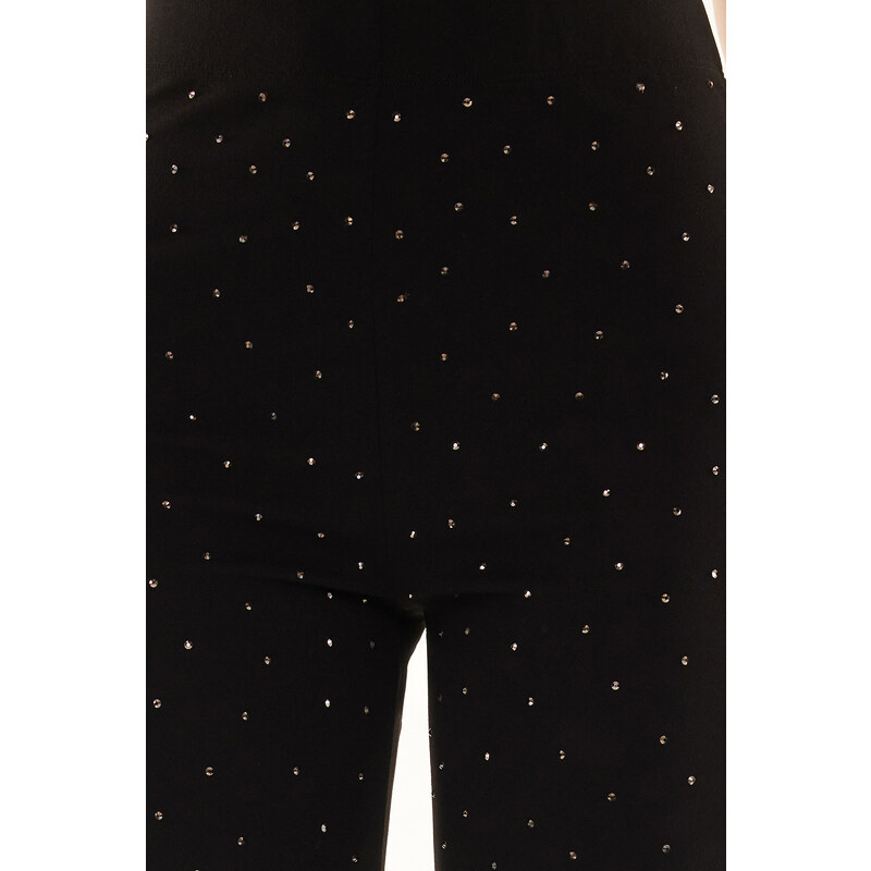 Trendyol Black Knitted Shiny Stone Trousers