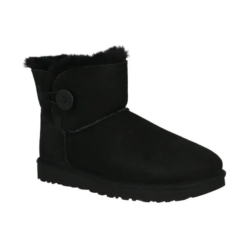 UGG Kůžoné sněhule Mini Bailey Button II | s příměsí vlny