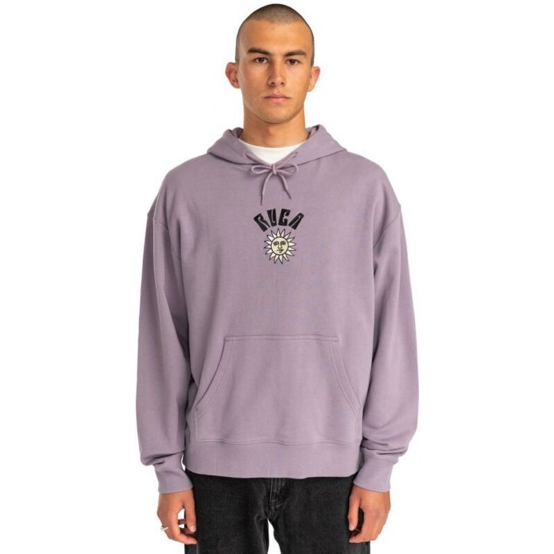 MIKINA RVCA SUN TRAP HOODIE - fiaová -