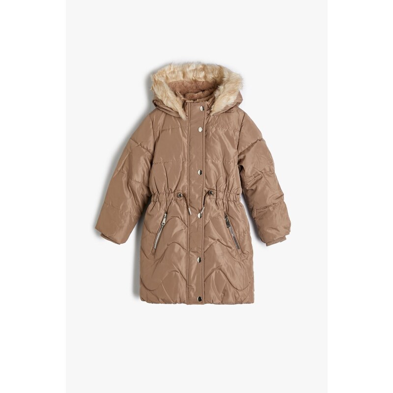 Koton Girls Beige Coat