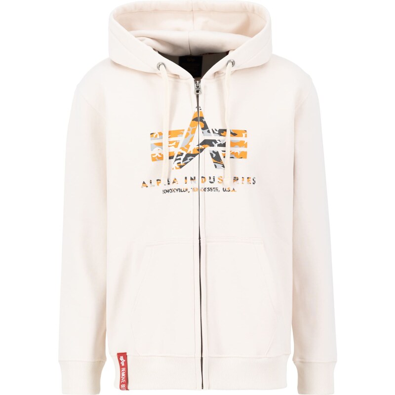 ALPHA INDUSTRIES Mikina světlemodrá / oranžová / černá / barva