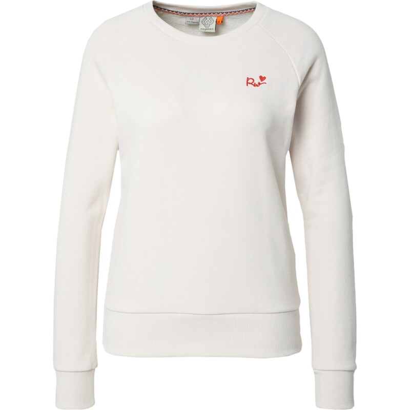 Ragwear Mikina Johanka světle béžová / červená