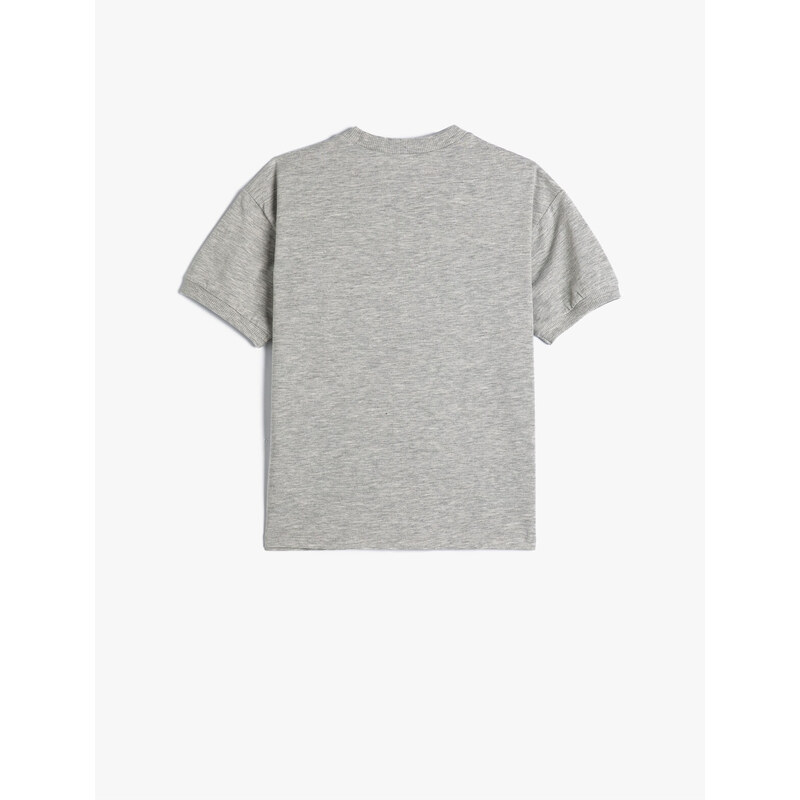 Koton T-Shirt City of Washington Printed Short Sleeve Crew Neck