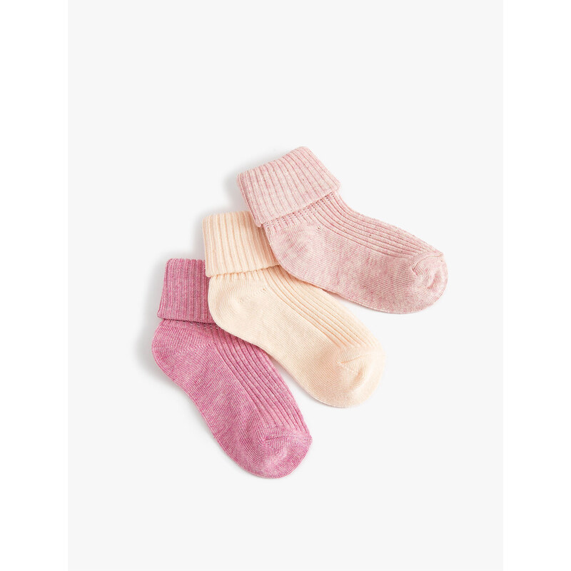 Koton 3-Piece Set of Basic Socks Cotton