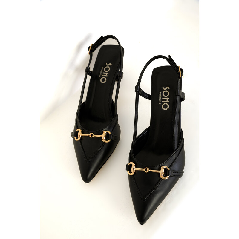 Soho Women's Black Classic Heeled Shoes 18954