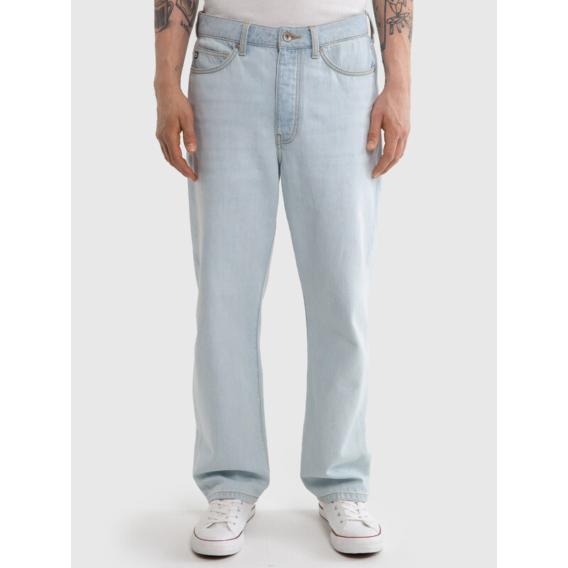 Big Star Man's Loose Trousers Denim 190056 Light Denim-246