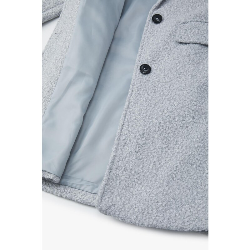 Koton Dámský šedý melírovaný kabát