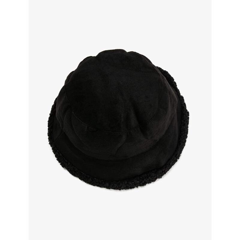 Koton Bucket Hat Plush Lined Double Sided