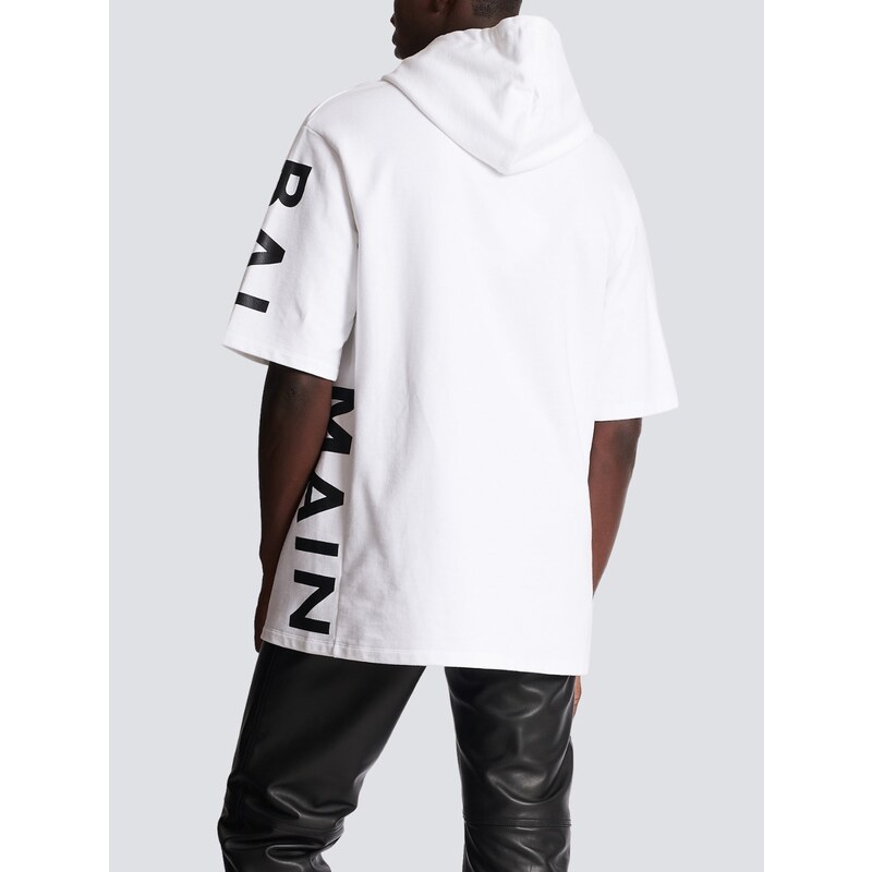 BALMAIN Short-Sleeve White mikina