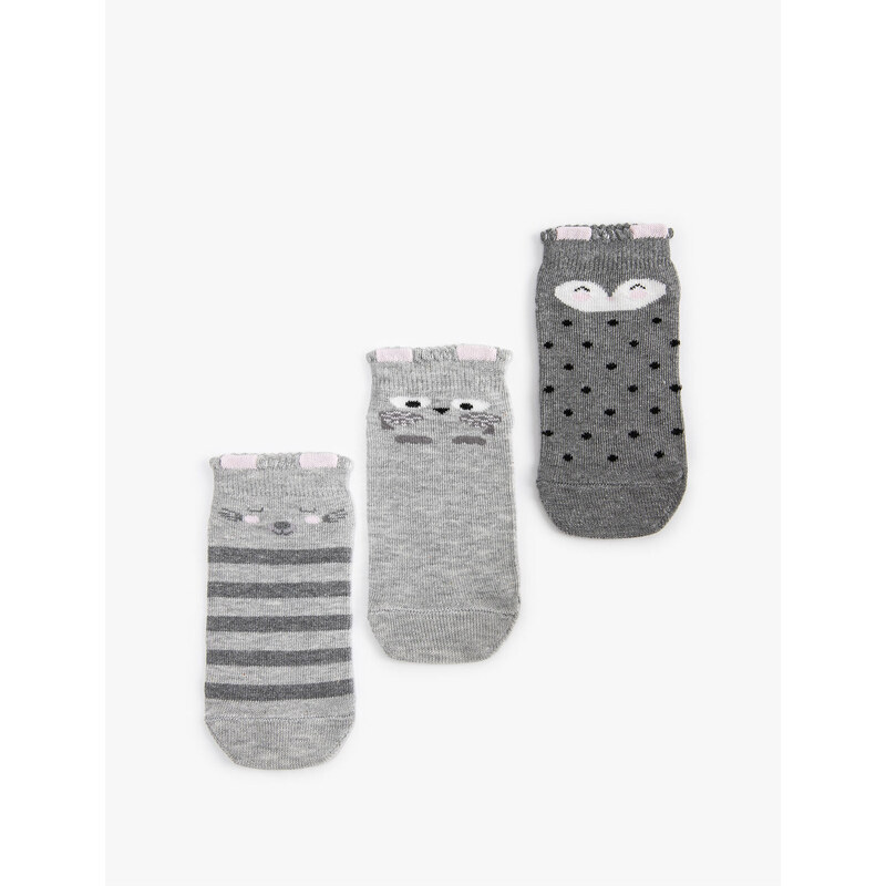 Koton Set of 3 Animal Patterned Socks