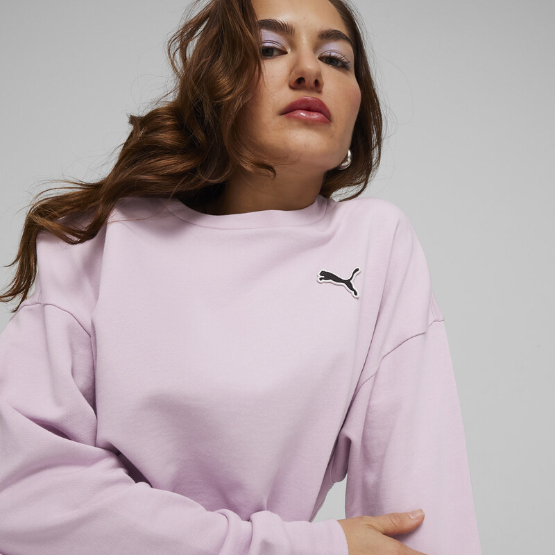 Dámská Mikina PUMA BETTER ESSENTIALS CREW TR 67598760 – Fialový