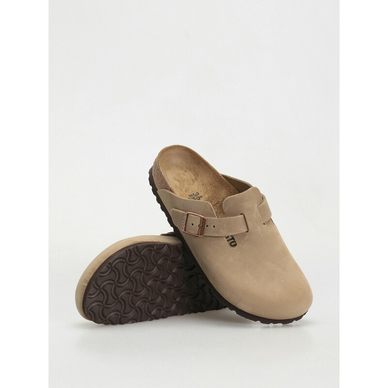 Birkenstock Boston Oiled Leather Narrow (tobacco brown)hnědá