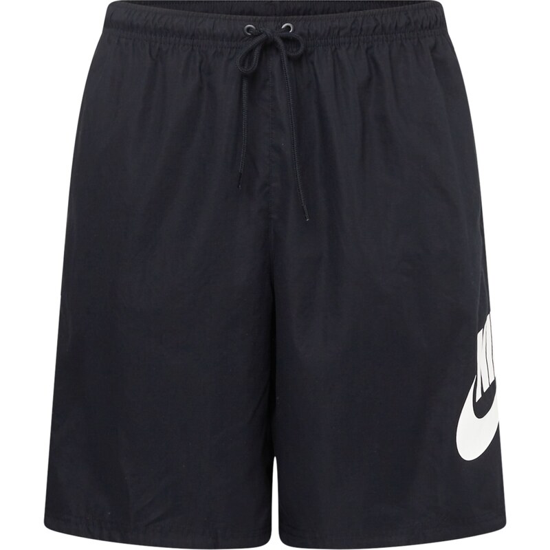 Nike Sportswear Kalhoty Club černá / bílá