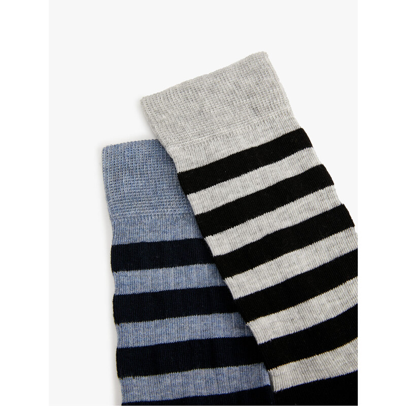 Koton Set of 2 Multicolored Striped Socks