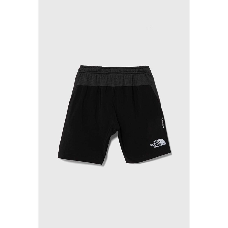 Dětské kraťasy The North Face REACTOR SHORT černá barva, nastavitelný pas