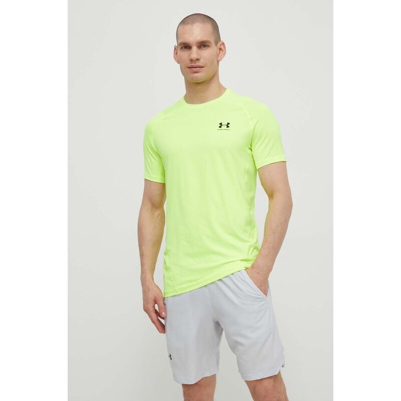 Tréninkové tričko Under Armour žlutá barva, 1361683