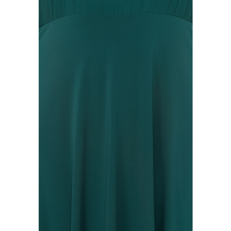 Trendyol Curve Emerald Green Midi Knitted Dress