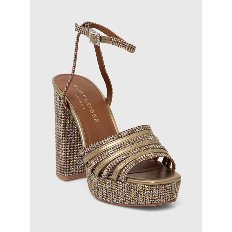 Sandály Kurt Geiger London Pierra Platform Sandal zlatá barva, 8882268619