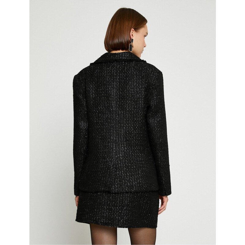 Koton Shimmering Tweed Jacket