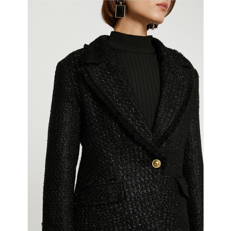 Koton Shimmering Tweed Jacket
