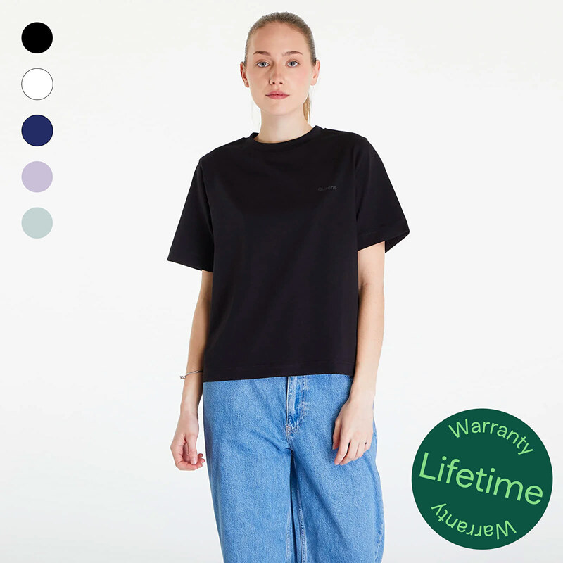 Tričko Queens 5-Pack Womens Essential Tonal Print Black/ White/ Navy/ 90378078