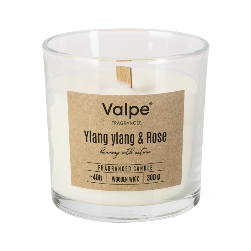 BISPOL-AURA Vonná svíčka Ylang Ylang Rose - sklo 300g
