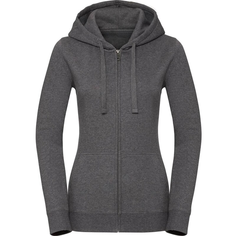 Womens Authentic Melange Zipped Hooded Sweat Russell 90951941