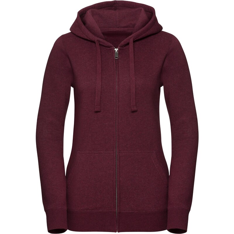 Womens Authentic Melange Zipped Hooded Sweat Russell 90951943