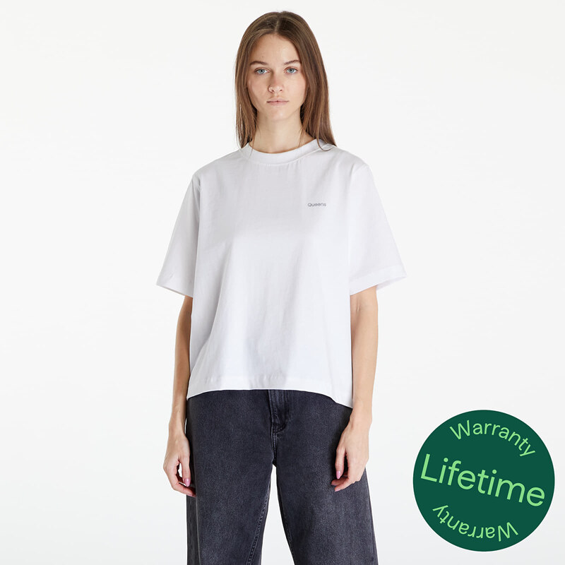 Tričko Queens Womens Essential T-Shirt With Contrast Print White XL 90378081